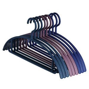Plastic Semi Circular Clothes <b>Hanger</b> Non Slip Hook For Wardrobe Storage Adult Use Nordic Style - Product Image 2
