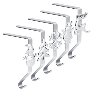 Hot Sale Mantel Christmas Decorative Metal <strong>Stocking</strong> <strong>Holder</strong> - Product Image 4