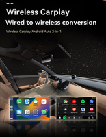 Diskon 30% Adaptor Wireless 2 in 1 CarPlay Android Auto, Koneksi Otomatis Cepat, Carplay untuk iPhone Android Infotainment Mobil