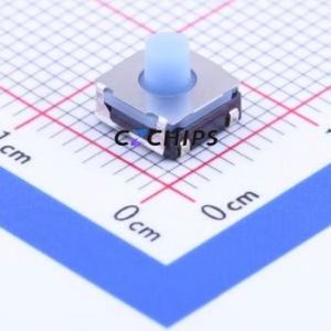 SKRAAQE010 Tactile Switch SMD-4P,6.2x6.2mm Switch Single Pole Single Throw Round Button Vertical Mount 6.2mm - Product Image 1