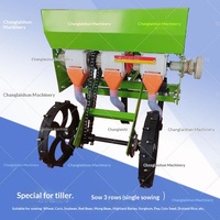 Nouveau modèle de semoir agricole à quatre roues, chariot à main intégré, machine de semis et de fertilisation capable de semer des haricots et du riz