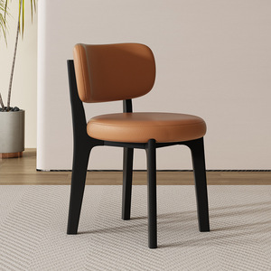 Nordic Light Wood Minimalist <strong>Medieval</strong> Cream Wind Dining Chairs for Home Hotel <strong>Furniture</strong> - Product Image 5