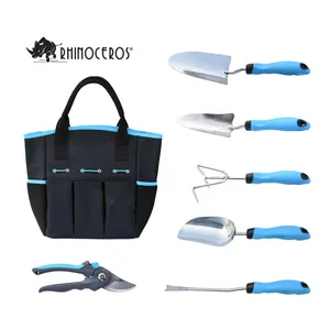 Cyrus Heavy Duty Stainless Steel Blade Blue PP Handle Cultivator Scoop Eco Gardening Tools Set