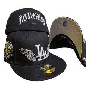 다저스 로스 앤젤레스를위한 완전 밀폐 야구 모자 스포츠 용 유행 자수 탬파베이 레이 조절 불가 캡 - Product Image 3