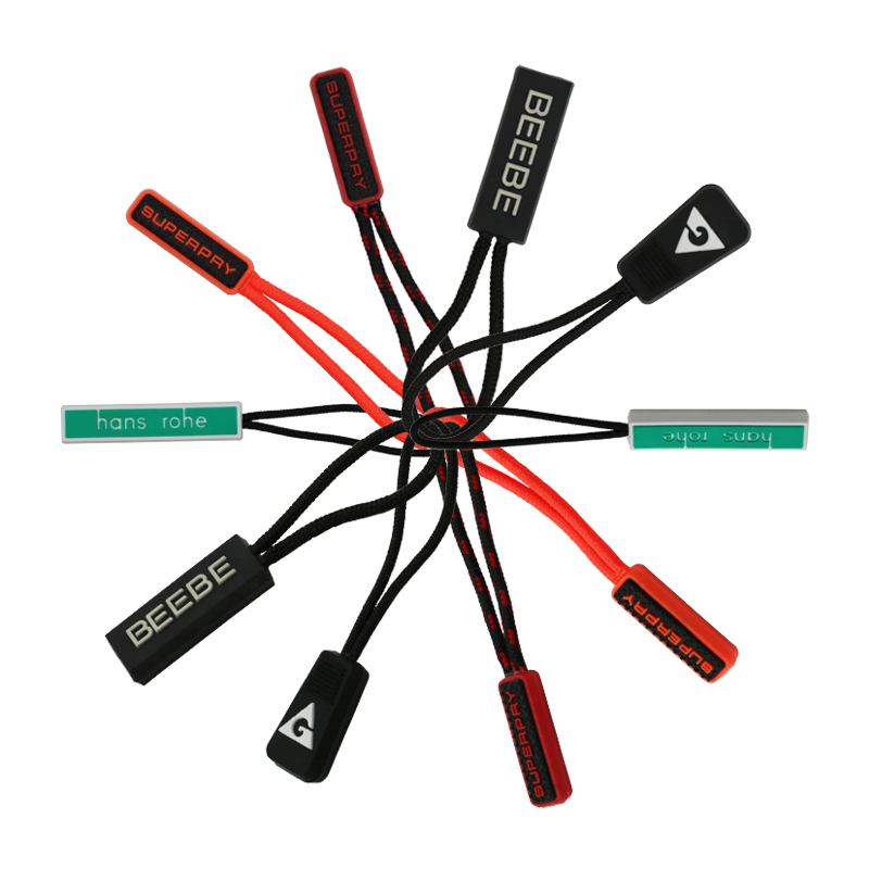 Оптовая продажа, декоративные фирменные очаровательные сумки из мягкого ПВХ с пользовательским логотипом, на молнии, с вытяжной головкой для рюкзаков, курток, чемоданов, кошельков, сумок