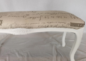 Stile europeo Retro scritto a mano tipografia stampata panca in <span class=keywords><strong>legno</strong></span> massello imbottito - Product Image 4