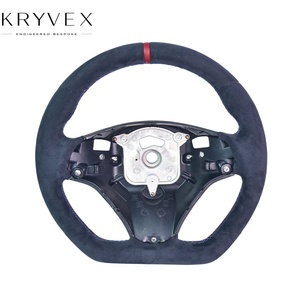 <span class=keywords><strong>Volante</strong></span> Deportivo Modificado Kryvex para las Series 3/4/5/6/7 X3 X5 X6 M3 (E8X E90 E92), Ensamblaje de Cuero Genuino con Detalles en Fibra de Carbono - Product Image 1