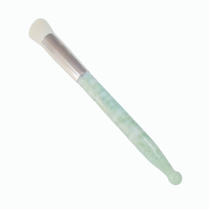 Brocha de Maquillaje Portátil de Jade para Iluminador, con Mango de Jade Verde - Product Image 4