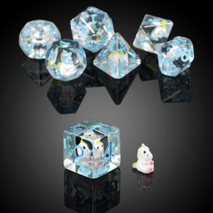 Muestra gratis 7 piezas DND dados personalizados fabricación RPG juego dados resina Animal Core dados D & D para mazmorras y dragones <span class=keywords><strong>unicornio</strong></span> - Product Image 4