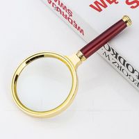 High Definition Handheld Magnifying Glass Metal Frame Optical Magnifier Portable for Elderly Reading Multi-function Tool