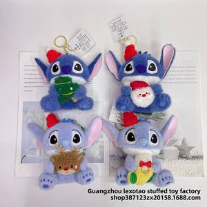 Serie natalizia 4 pollici pinguino <span class=keywords><strong>lucifero</strong></span> capibara Premium peluche bambola portachiavi ciondolo Super morbido orso PP cotone per borse - Product Image 3