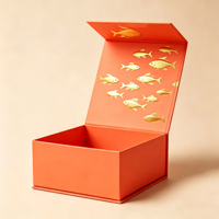 Boîtes d'expédition en carton kraft rigide portables en gros avec pelliculage mat, gaufrage et doublure en éponge pour emballage cadeau de thé de luxe