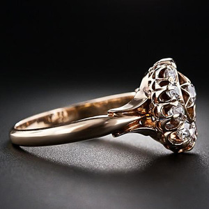 Anello da donna vintage con stella e luna in zirconia cubica, gioielli alla moda - Product Image 4