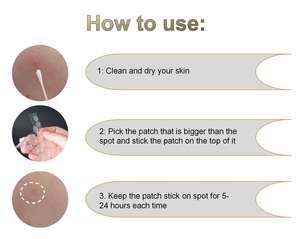 Koreaanse Onzichtbare Hydrocolloïde Acne-Pleister, 36 Telt Buikcontrole En Olie-Absorptie Gezichtsstickers - Product Image 3