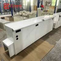 Boîte de contrôle industrielle multi-sections personnalisée Yikong, IP55, acier au carbone thermolaqué avec trous pré-perforés, 2350x700x360mm