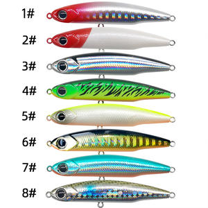 2024 Venta de cebo duro lápiz pez plateado con recubrimiento láser de distancia de tiro más <span class=keywords><strong>largo</strong></span> y lagos y ríos - Product Image 2