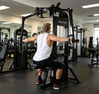 Équipement de musculation professionnel en acier pour usage commercial, réglable, pour exercices de Deltoides Postérieures, Pectoraux et Épaules, Vente en gros directe usine