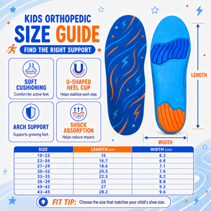 Solette Ortopediche Personalizzate in PU per Bambini, Traspiranti, per Correzione Piede Piatto e Valgo, Design a Otto Caratteri, per Gambe a O - Product Image 4