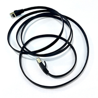 Câble réseau Ethernet plat RJ45 CAT7 STP 32AWG avec connecteur plaqué or, câble de raccordement réseau haute vitesse