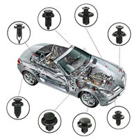 Kit universel de 280 attaches de garniture de voiture, clips de fixation rapide de type poussoir, assortiment en boîte pour la modification des véhicules LR