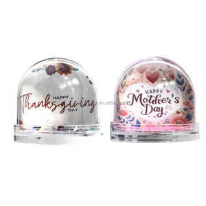 Marco de Fotos Personalizado de Acrílico con Globo de Nieve, Base Transparente, Densidad de Purpurina Personalizable, Reemplazo de Foto DIY - Product Image 2