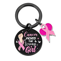 Porte-clés spirituel pour femme, accessoire de sensibilisation au cancer du pancréas, des ovaires et de l'œuf de Moïse, cadeau pour survivante, avec la phrase « Mon Dieu est plus grand que le cancer »
