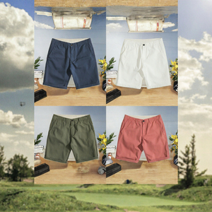 Shorts de golf chino décontractés pour hommes, imprimés, taille mi-haute, anti-plis, kaki, cargo, respirants, imperméables, personnalisables – Vente en gros usine - Product Image 2