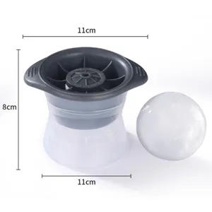 Round Big Easy Release Silicone Ice Mould Quick-Frozen Ice Ball Creative Single Hole Whiskey