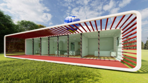 20/40ft cabina di mela prefabbricata struttura in acciaio 4 camere da letto <span class=keywords><strong>Casa</strong></span> chiosco per Villa <span class=keywords><strong>Casa</strong></span> Muebles Para <span class=keywords><strong>La</strong></span> <span class=keywords><strong>Casa</strong></span> - Product Image 3