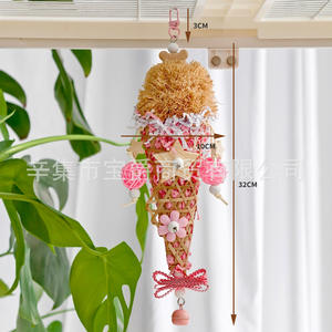 Peoni & <span class=keywords><strong>Cockatiel</strong></span> Parrot anti-kebosanan mainan-bentuk es krim mengunyah Molar mendaki Set koleksi - Product Image 6