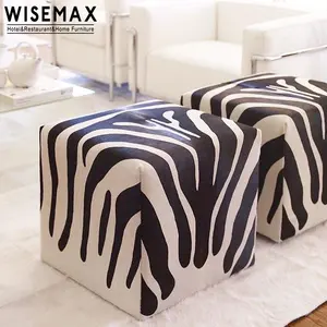 WISEMAX mobilya Modern minimalist tasarım koridor oturma odası düşük puf tabure osmanlı puf deri tabure