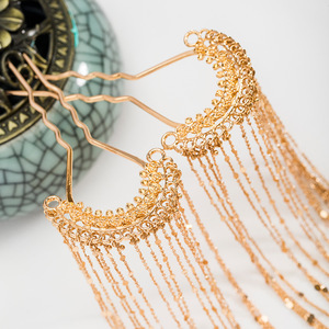 Accesorios para el cabello Hanfu, horquillas, adornos para el cabello, tocados de estilo antiguo, horquillas de estilo Han con borlas largas de estilo de hada. - Product Image 3