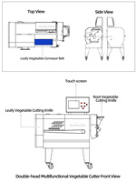 Automatische Multi-Fruit- en Groentesnijder, -hakselaar, -snijmachine