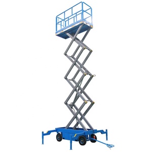 12 Meter Scissor Lift Scaffolding 18m 500kg Hydraulic Electric Lift <strong>Mobile</strong> Scissor Shear Fork Lift <strong>Platform</strong>
