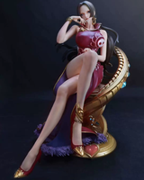 Sculpture de personnage de dessin animé Empress Hancock Pirate, en résine, peinte à la main, artistique, taille réelle 1:1, personnalisable