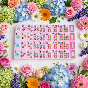Premium Luxury Multi Color Floral Engraved American <strong>Mahjong</strong> <strong>Set</strong> 160 Tiles Bespoke Botanical Collection <strong>Mahjong</strong> Game Gift <strong>Set</strong> - Product Image 5