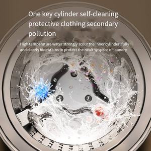 Mini machine à laver murale avec double seau pour usage domestique-pour sous-vêtements, chaussettes, lavage et séchage en un mini tambour - Product Image 6