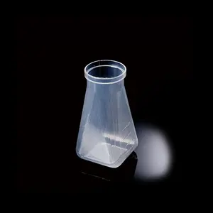 Plastic 6oz 177ml Durable Conical Square Bottom Drosophila Bottle with Factory Price