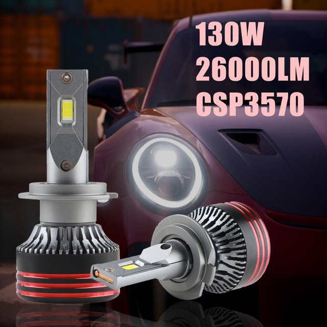 Wholesale 130W 26000LM Auto Led Lights H7 H8 H9 H11 H4 9005 9006 Car Led Bulb M8 Pro H4 Led Headlights