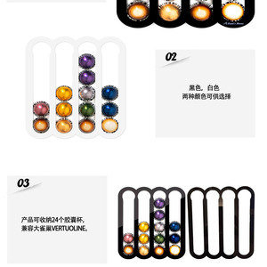 ตู้เก็บแคปซูลกาแฟอะคริลิคแบบแม่เหล็กติดผนังสำหรับร้านอาหาร - Product Image 2