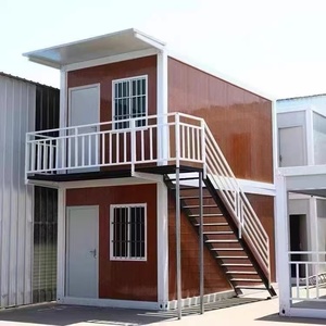 Diseño SKYLINE Casa prefabricada de construcción rápida Contenedor de estructura de acero de montaje rápido <span class=keywords><strong>Edificio</strong></span> modular para uso de oficina Panel sándwich - Product Image 1