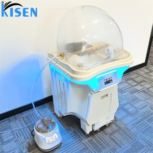 KISEN Évier mobile de lavage de cheveux et de spa capillaire à deux réservoirs avec éclairage et circulation d'eau, bol de spa japonais pour la tête - Product Image 5