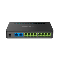 Grandstream HT818 Potente Gateway VoIP de 8 Puertos FXS con Soporte POE, GSM e IP - Router Gigabit NAT Integrado