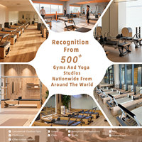 Máquina de Pilates 3 en 1, Reformer para Uso Doméstico y Comercial, Estructura de Madera, Equipo de Entrenamiento de Yoga y Fitness, Proveedores al por Mayor para Estudios