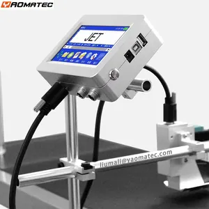 YAOMATEC-impresora de inyección de tinta en línea automática, máquina de inyección de tinta en 24 idiomas, con fecha de caducidad, 12,7mm