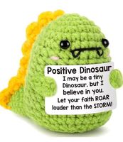 Muñeco de Ganchillo Amigurumi de Lana Tejida a Mano con Diseño de Animales Positivos, Decoraciones Artesanales, Frutas Exóticas (Dragón, Sandía, Limón)