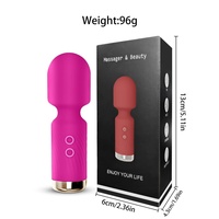 Wiederaufladbarer 10-Frequenz Starker Vibrations-AV-Stick Klitoris-Stimulator Vibrator für Paare Flirt-Mini-Sexspielzeug