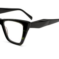 Montures de lunettes optiques œil de chat en acétate, montures de lunettes de vue à monture complète, lunettes de prescription en acétate pour femmes, usage quotidien