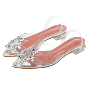 Sexy Women Pumps Dress Shoes Sandals Women Sandals Casual <strong>Romen</strong> Shallow Toe Zipper High Heels Wedding Party Shoes Mujer - Product Image 3