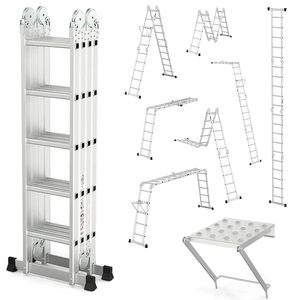 Échelle pliante multifonction en alliage d'aluminium durable 4x4, outil d'escalade pliable à charge lourde - Product Image 5